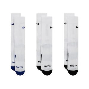 Nike x NOCTA L’Art Crew Socks (3 Pack) White/Deep Royal Blue/White/Black