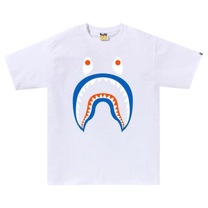 BAPE Colors Shark Ponr T-Shirt White