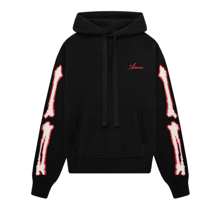 Amiri Bones Hoodie Black