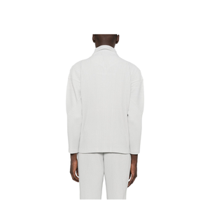 Pleated Texture Zip Fastening Jacket