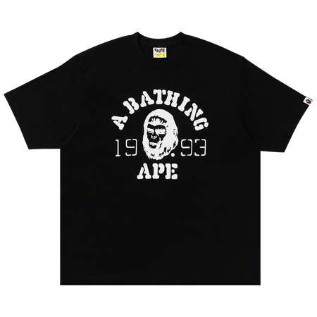 BAPE OG Ape Head College Relaxed Fit T-Shirt Black