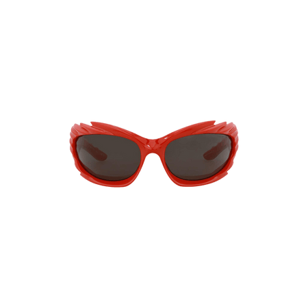 Balenciaga Wrap Around Sunglasses Red/Grey
