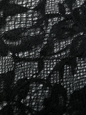 lace mid-calf socks