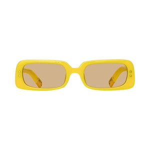 Jacquemus Azzurro Rectangular Sunglasses Pear Sorbet/Yellow Gold/Yellow