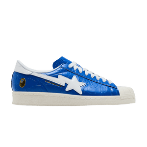 BAPE x adidas Superstar Vintage Blue White