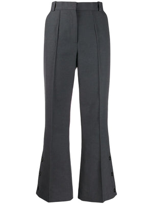 wide-leg tailored trousers