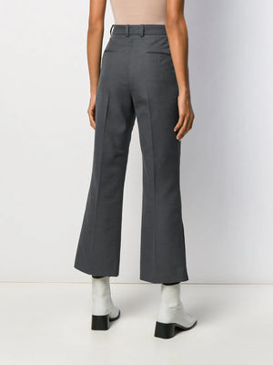 wide-leg tailored trousers