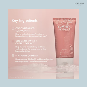 Summer Fridays Pink Dew Gel Cleanser