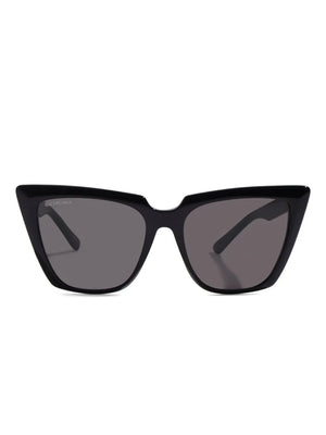logo-engraved cat-eye sunglasses