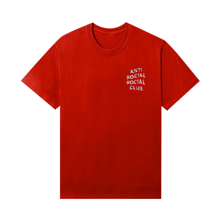Anti Social Social Club Partly Cloudy T-Shirt Red