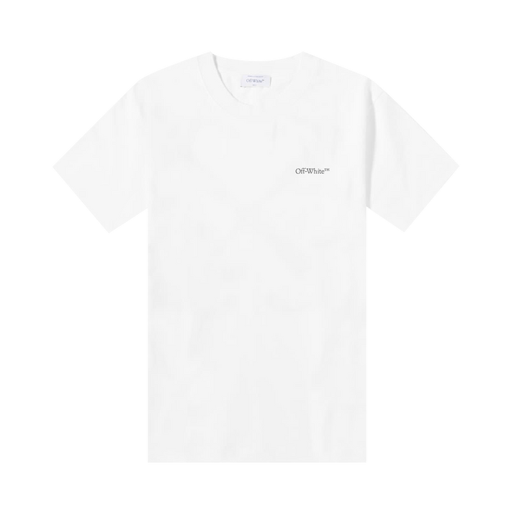 Off-White Scratch Arrows Slim Shorts-Sleeve T-Shirt White/Black