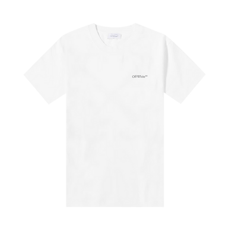 Off-White Scratch Arrows Slim Shorts-Sleeve T-Shirt White/Black