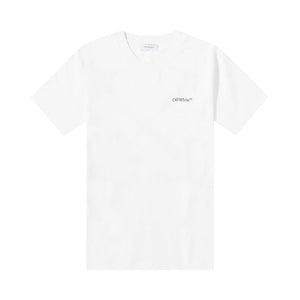 Off-White Scratch Arrows Slim Shorts-Sleeve T-Shirt White/Black