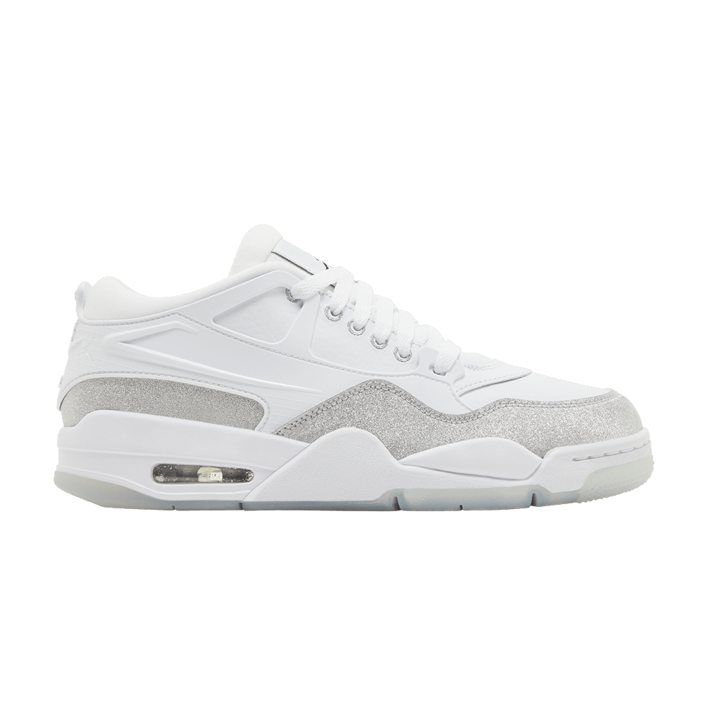 Wmns Air Jordan 4 RM 'White Silver Glitter'