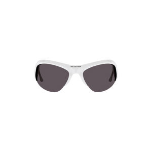 Balenciaga Cat Eye Sunglasses White/Silver/Grey