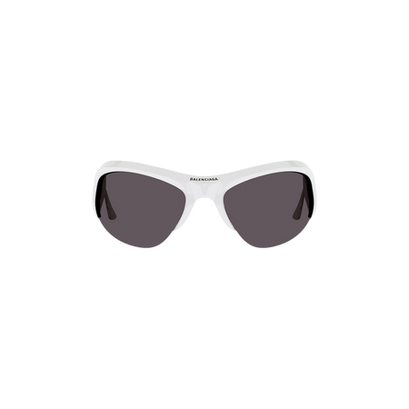 Balenciaga Cat Eye Sunglasses White/Silver/Grey