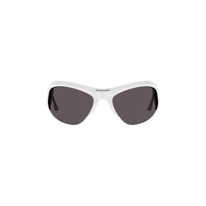 Balenciaga Cat Eye Sunglasses White/Silver/Grey