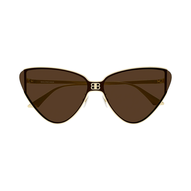 Balenciaga Cat Eye Sunglasses Gold/Brown