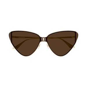 Balenciaga Cat Eye Sunglasses Gold/Brown