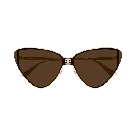Balenciaga Cat Eye Sunglasses Gold/Brown