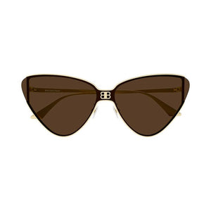 Balenciaga Cat Eye Sunglasses Gold/Brown