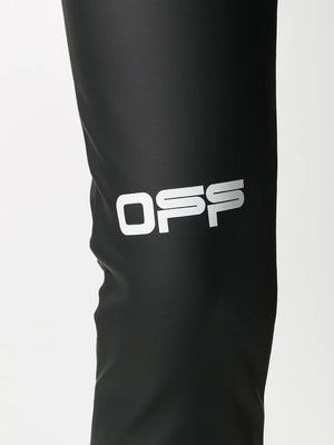 logo print cropped leggings