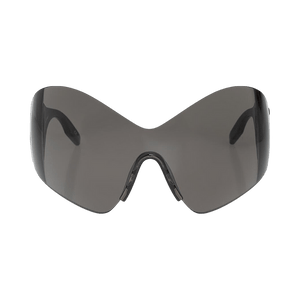 Balenciaga Mask Butterfly Logo Sunglasses Black