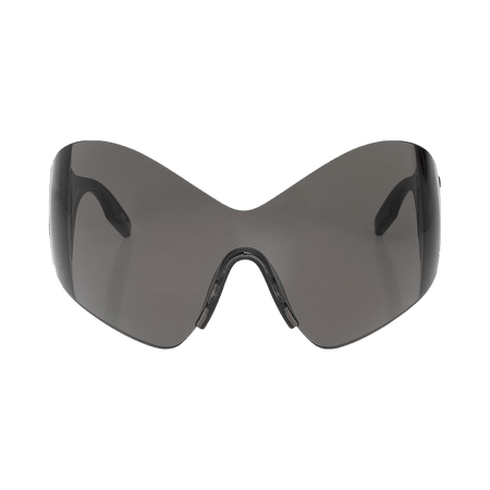 Balenciaga Mask Butterfly Logo Sunglasses Black
