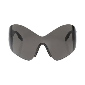 Balenciaga Mask Butterfly Logo Sunglasses Black