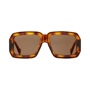 Loewe x Paula's Ibiza Mask Sunglasses Dark Havana/Brown