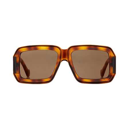 Loewe x Paula's Ibiza Mask Sunglasses Dark Havana/Brown