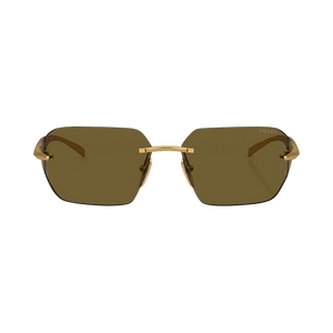Prada Rimless Sunglasses Gold
