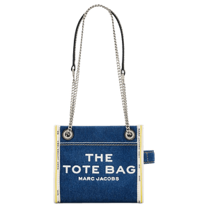 Marc Jacobs The Denim Chain Tote Bag Dark Wash