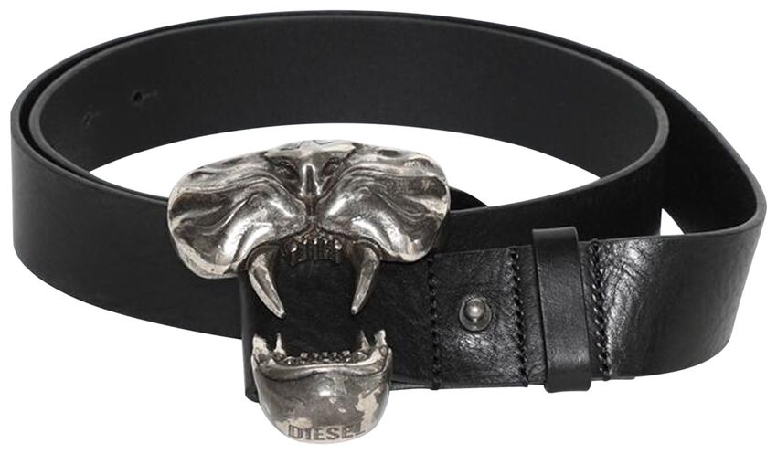 Diesel B-Ite Leather Belt Black