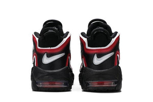 Nike Air More Uptempo Black White Laser Crimson