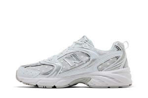 New Balance 530 White Silver Metallic Polka Dots