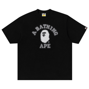 BAPE Pixal College Relaxed Fit T-Shirt Black