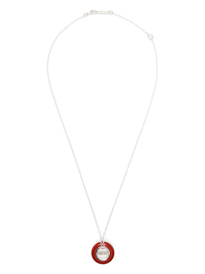 logo-pendant necklace