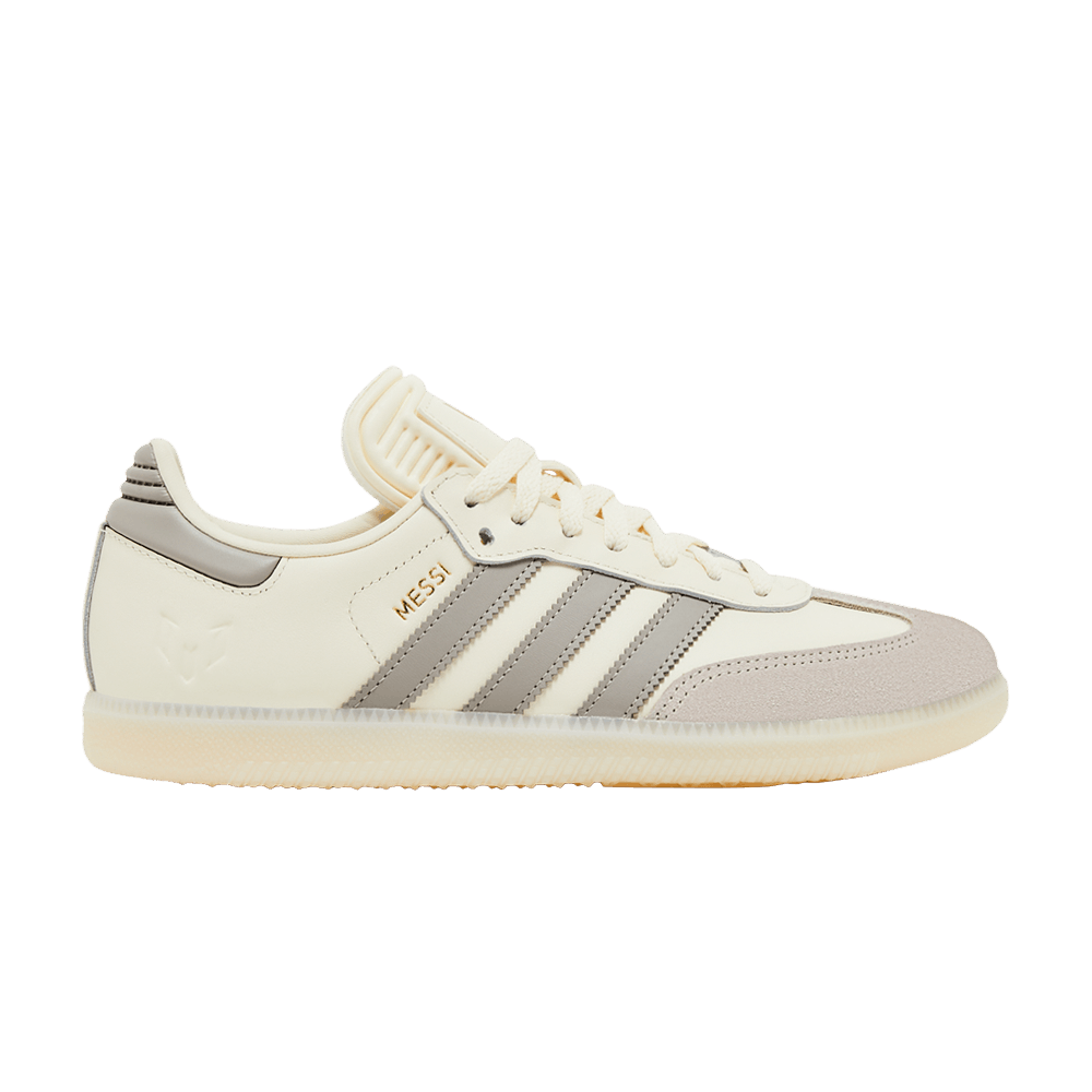 Lionel Messi x adidas Samba Indoor Cream White