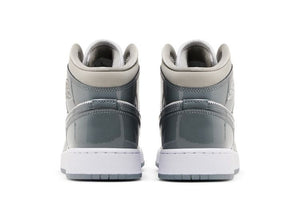 Air Jordan 1 Mid SE GS Patent Cool Grey