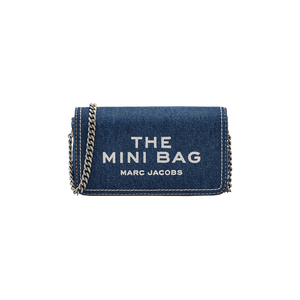 Marc Jacobs Mini Denim Chain Items SLG Bag Dark Wash