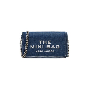 Marc Jacobs Mini Denim Chain Items SLG Bag Dark Wash