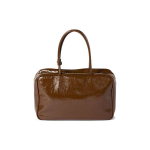 Miu Miu Beau Naplak Patent Leather Bag Palisander