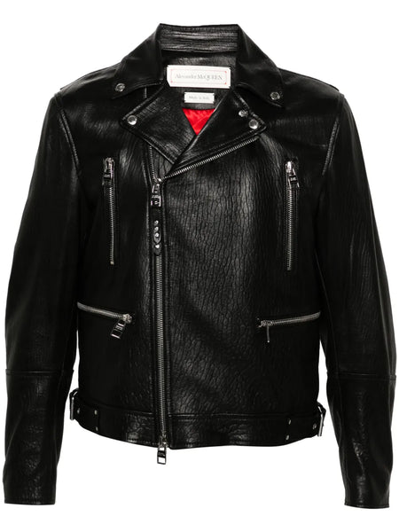 leather biker jacket