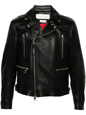 leather biker jacket