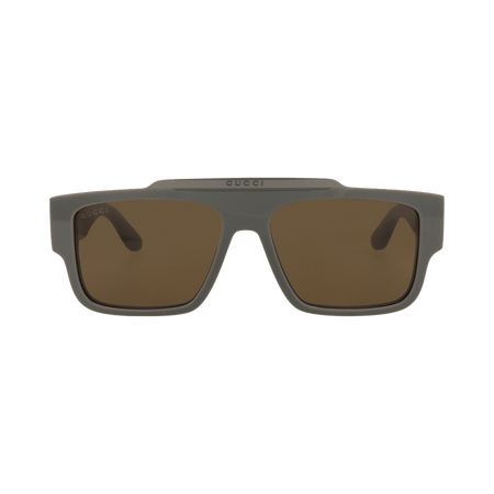 Gucci Square Sunglasses Grey/Brown