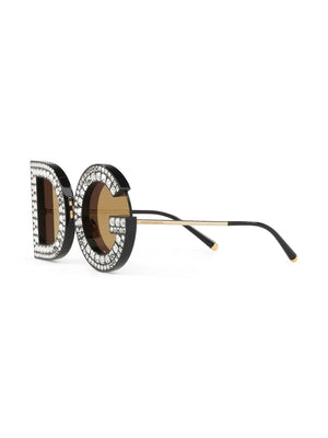 DG Glitter round-frame sunglasses