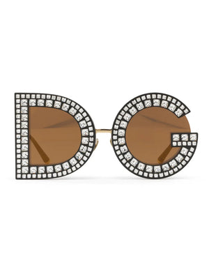 DG Glitter round-frame sunglasses
