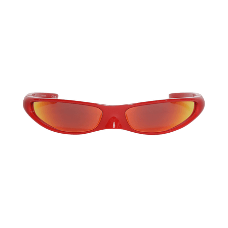 Balenciaga Shield Sunglasses Red