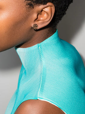 Miller round stud earrings